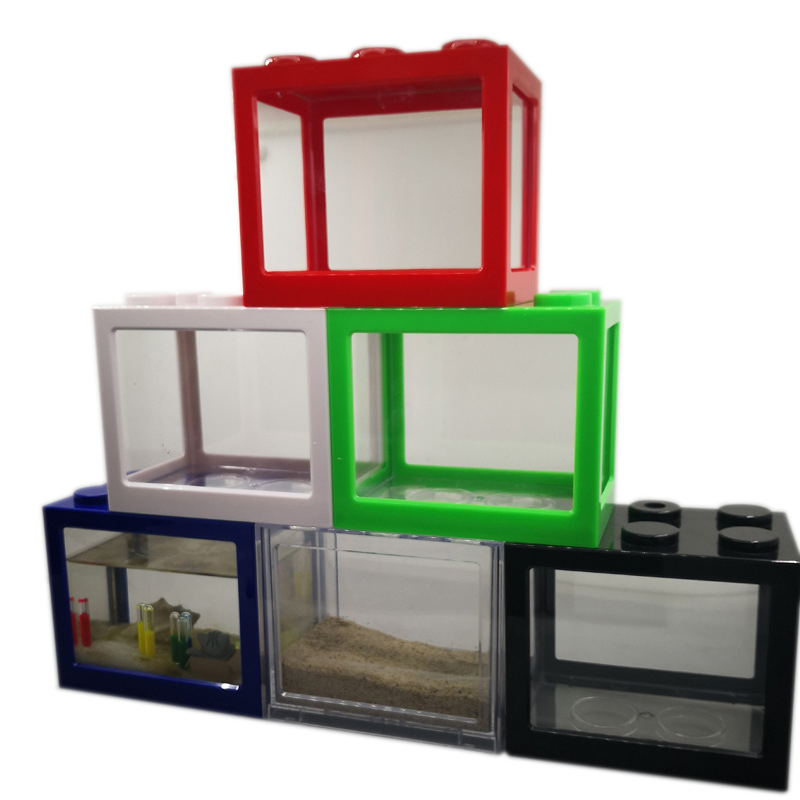 Aquarium Fish Betta - 7-цветный мини-аквариум для рыбок бетта, креативный